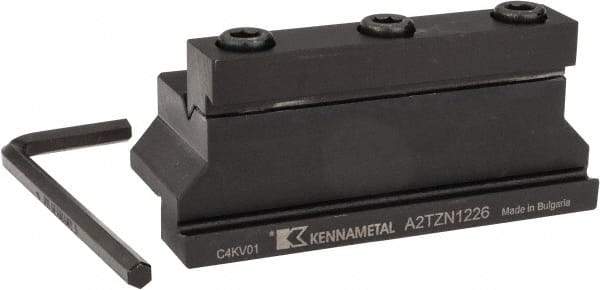Kennametal - Tool Block Style A2TZN, 26mm Blade Height, 86mm OAL, 1.65"& OAH, Indexable Cutoff Blade Tool Block - 3/4" Shank Height, 3/4" Shank Width, Reversible, Series A2 Cut-Off - USA Tool & Supply