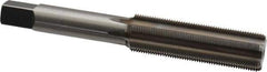 Made in USA - 1/2-32 UNS 6 Flute Bright Finish High Speed Steel Straight Flute Standard Hand Tap - Bottoming, Right Hand Thread, 3-3/8" OAL, H3 Limit, Oversize - USA Tool & Supply