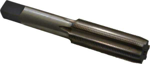 Made in USA - 5/8-24 UNEF 6 Flute Bright Finish High Speed Steel Straight Flute Standard Hand Tap - Plug, Right Hand Thread, 3-13/16" OAL, H3 Limit, Oversize - USA Tool & Supply