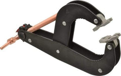 Gibraltar - 1,000 Lb, 6-1/2" Max Opening, 2-1/4" Open Throat Depth, 3-1/2" Closed Throat Depth, Cantilever Clamp - Steel Jaw, T-Handle, 11-1/2" OAL, 1-3/4" Max Width - USA Tool & Supply