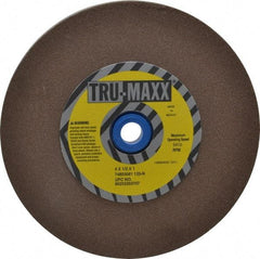 Tru-Maxx - 120 Grit Aluminum Oxide Bench & Pedestal Grinding Wheel - 6" Diam x 1" Hole x 1/2" Thick, 5410 Max RPM, O Hardness, Fine Grade , Vitrified Bond - USA Tool & Supply