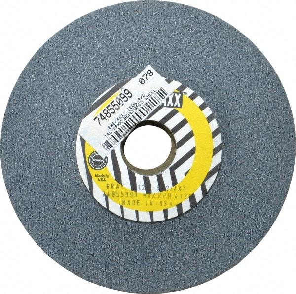 Tru-Maxx - 120 Grit Aluminum Oxide Bench & Pedestal Grinding Wheel - 6" Diam x 1" Hole x 3/4" Thick, 5410 Max RPM, O Hardness, Fine Grade , Vitrified Bond - USA Tool & Supply