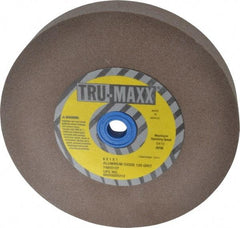 Tru-Maxx - 120 Grit Aluminum Oxide Bench & Pedestal Grinding Wheel - 6" Diam x 1" Hole x 1" Thick, 5410 Max RPM, O Hardness, Fine Grade , Vitrified Bond - USA Tool & Supply
