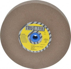 Tru-Maxx - 120 Grit Aluminum Oxide Bench & Pedestal Grinding Wheel - 7" Diam x 1" Hole x 1" Thick, 3600 Max RPM, O Hardness, Fine Grade , Vitrified Bond - USA Tool & Supply