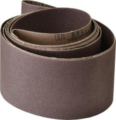 Tru-Maxx - 3" Wide x 90" OAL, 100 Grit, Aluminum Oxide Abrasive Belt - Aluminum Oxide, Fine, Coated, X Weighted Cloth Backing, Series VAC228 - USA Tool & Supply