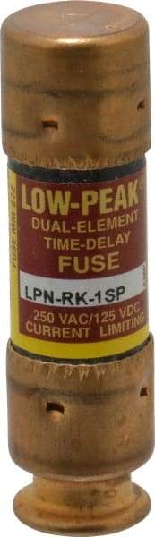 Cooper Bussmann - 125 VDC, 250 VAC, 1 Amp, Time Delay General Purpose Fuse - Fuse Holder Mount, 50.8mm OAL, 100 at DC, 300 at AC (RMS) kA Rating, 9/16" Diam - USA Tool & Supply