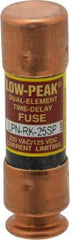 Cooper Bussmann - 125 VDC, 250 VAC, 25 Amp, Time Delay General Purpose Fuse - Bolt-on Mount, 50.8mm OAL, 100 at DC, 300 at AC (RMS) kA Rating, 9/16" Diam - USA Tool & Supply