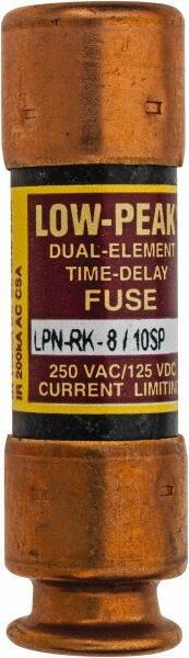 Cooper Bussmann - 125 VDC, 250 VAC, 0.8 Amp, Time Delay General Purpose Fuse - Fuse Holder Mount, 50.8mm OAL, 100 at DC, 300 at AC (RMS) kA Rating, 9/16" Diam - USA Tool & Supply