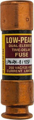 Cooper Bussmann - 125 VDC, 250 VAC, 0.8 Amp, Time Delay General Purpose Fuse - Fuse Holder Mount, 50.8mm OAL, 100 at DC, 300 at AC (RMS) kA Rating, 9/16" Diam - USA Tool & Supply