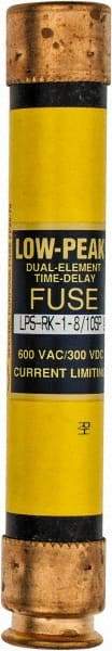 Cooper Bussmann - 300 VDC, 600 VAC, 1.8 Amp, Time Delay General Purpose Fuse - Fuse Holder Mount, 127mm OAL, 100 at DC, 300 at AC (RMS) kA Rating, 13/16" Diam - USA Tool & Supply