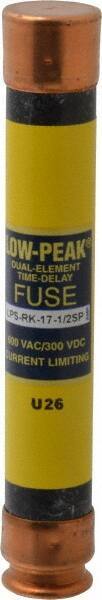 Cooper Bussmann - 300 VDC, 600 VAC, 17.5 Amp, Time Delay General Purpose Fuse - Fuse Holder Mount, 127mm OAL, 100 at DC, 300 at AC (RMS) kA Rating, 13/16" Diam - USA Tool & Supply