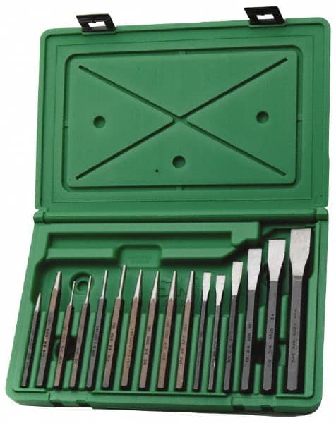 SK - 16 Piece Punch & Chisel Set - USA Tool & Supply