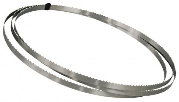 Welded Bandsaw Blade: 7' 9-1/2″ Long, 0.02″ Thick, 6 TPI High Carbon Steel, Toothed Edge, Constant Pitch