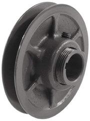Browning - 5/8" Inside Diam x 2.87" Outside Diam, 1 Groove, Variable Pitched Sheave - Belt Section 3L, 1-11/16" Sheave Thickness, 17/32 to 25/32" Face Width - USA Tool & Supply