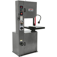 Jet - 20 Inch Throat Capacity, Variable Speed Pulley Vertical Bandsaw - 390 to 3280 (High), 65 to 555 (Low) SFPM, 2 HP, Three Phase - USA Tool & Supply