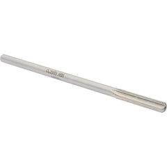 Chucking Reamer: 0.2965″ Dia, 6″ OAL, 1-1/2″ Flute Length, Straight Shank, High Speed Steel RH