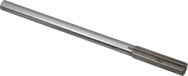 Interstate - 0.524" High Speed Steel Chucking Reamer - Straight Flute, 0.4355" Straight Shank, 2" Flute Length, 8" OAL - USA Tool & Supply