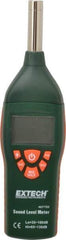 Extech - A and C Frequency Weight, LCD Display Sound Meter - 65 to 130 Decibels - USA Tool & Supply