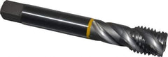 Emuge - 1-8 UNC 4 Flute 2B Modified Bottoming Spiral Flute Tap - Cobalt, Bright Finish, 6.299" OAL, Right Hand Flute, Right Hand Thread, Series Enorm - USA Tool & Supply