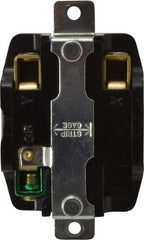 Hubbell Wiring Device-Kellems - 250 VAC, 50 Amp, Self Grounding Receptacle - 2 Poles, 3 Wire, Female End, Black - USA Tool & Supply