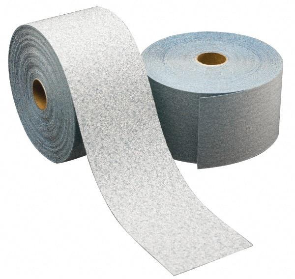 Norton - 120 Grit, Ceramic Adhesive Backed Sanding Sheets - Paper, 2-3/4" x 30 Yds., Fine Grade, B Weighted Backing - USA Tool & Supply