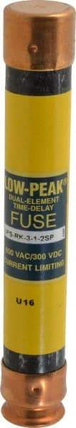 Cooper Bussmann - 300 VDC, 600 VAC, 3.5 Amp, Time Delay General Purpose Fuse - Fuse Holder Mount, 127mm OAL, 100 at DC, 300 at AC (RMS) kA Rating, 13/16" Diam - USA Tool & Supply