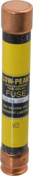 Cooper Bussmann - 300 VDC, 600 VAC, 3 Amp, Time Delay General Purpose Fuse - Fuse Holder Mount, 127mm OAL, 100 at DC, 300 at AC (RMS) kA Rating, 13/16" Diam - USA Tool & Supply