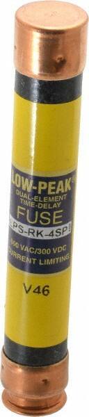 Cooper Bussmann - 300 VDC, 600 VAC, 4 Amp, Time Delay General Purpose Fuse - Fuse Holder Mount, 127mm OAL, 100 at DC, 300 at AC (RMS) kA Rating, 13/16" Diam - USA Tool & Supply