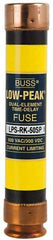 Cooper Bussmann - 300 VDC, 600 VAC, 50 Amp, Time Delay General Purpose Fuse - Fuse Holder Mount, 5-1/2" OAL, 100 at DC, 300 at AC (RMS) kA Rating, 1-1/16" Diam - USA Tool & Supply