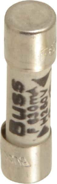 Cooper Bussmann - 250 VAC, 32 VDC, 0.63 Amp, Fast-Acting Miniature Ceramic Fuse - 20mm OAL, 5mm Diam - USA Tool & Supply