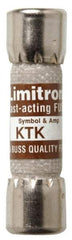 Cooper Bussmann - 600 VAC, 1.25 Amp, Fast-Acting General Purpose Fuse - Fuse Holder Mount, 1-1/2" OAL, 100 at AC kA Rating, 13/32" Diam - USA Tool & Supply