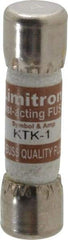 Cooper Bussmann - 600 VAC, 1 Amp, Fast-Acting General Purpose Fuse - Fuse Holder Mount, 1-1/2" OAL, 100 at AC kA Rating, 13/32" Diam - USA Tool & Supply