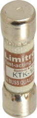 Cooper Bussmann - 600 VAC, 0.5 Amp, Fast-Acting General Purpose Fuse - Fuse Holder Mount, 1-1/2" OAL, 100 at AC kA Rating, 13/32" Diam - USA Tool & Supply