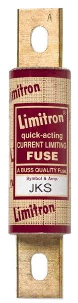 Cooper Bussmann - 600 VAC, 110 Amp, Fast-Acting General Purpose Fuse - Bolt-on Mount, 5-3/4" OAL, 200 (RMS) kA Rating, 1-5/8" Diam - USA Tool & Supply