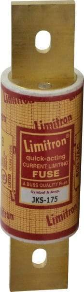 Cooper Bussmann - 600 VAC, 175 Amp, Fast-Acting General Purpose Fuse - Bolt-on Mount, 5-3/4" OAL, 200 (RMS) kA Rating, 1-5/8" Diam - USA Tool & Supply