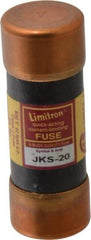 Cooper Bussmann - 600 VAC, 20 Amp, Fast-Acting General Purpose Fuse - Fuse Holder Mount, 2-1/4" OAL, 200 (RMS) kA Rating, 13/16" Diam - USA Tool & Supply