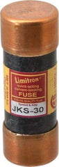 Cooper Bussmann - 600 VAC, 30 Amp, Fast-Acting General Purpose Fuse - Fuse Holder Mount, 2-1/4" OAL, 200 (RMS) kA Rating, 13/16" Diam - USA Tool & Supply