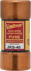 Cooper Bussmann - 600 VAC, 40 Amp, Fast-Acting General Purpose Fuse - Fuse Holder Mount, 2-3/8" OAL, 200 (RMS) kA Rating, 1-1/16" Diam - USA Tool & Supply