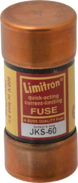 Cooper Bussmann - 600 VAC, 60 Amp, Fast-Acting General Purpose Fuse - Fuse Holder Mount, 2-3/8" OAL, 200 (RMS) kA Rating, 1-1/16" Diam - USA Tool & Supply