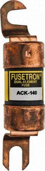 Cooper Bussmann - 140 Amp Time Delay Fast-Acting Forklift & Truck Fuse - 72VAC, 72VDC, 4.72" Long x 1" Wide, Littelfuse CCK140, Bussman ACK-140, Ferraz Shawmut ACK140 - USA Tool & Supply