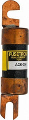 Cooper Bussmann - 250 Amp Time Delay Fast-Acting Forklift & Truck Fuse - 80VAC, 80VDC, 4.71" Long x 1" Wide, Littelfuse CCK250, Bussman ACK-250, Ferraz Shawmut ACK250 - USA Tool & Supply