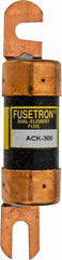 Cooper Bussmann - 300 Amp Time Delay Fast-Acting Forklift & Truck Fuse - 80VAC, 80VDC, 4.71" Long x 1" Wide, Littelfuse CCK300, Bussman ACK-300, Ferraz Shawmut ACK300 - USA Tool & Supply