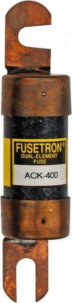 Cooper Bussmann - 400 Amp Time Delay Fast-Acting Forklift & Truck Fuse - 80VAC, 80VDC, 4.71" Long x 1" Wide, Bussman ACK-400, Ferraz Shawmut ACK400 - USA Tool & Supply