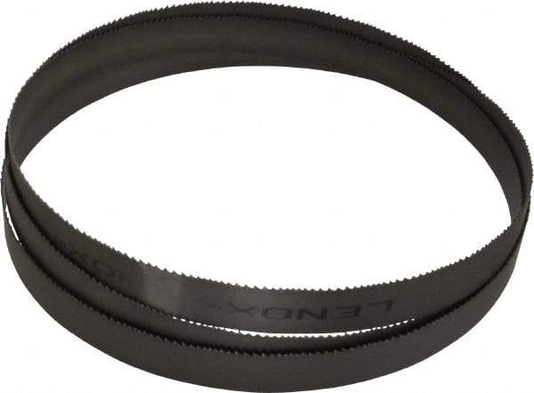 Lenox - 6 to 10 TPI, 8' 10" Long x 1" Wide x 0.035" Thick, Welded Band Saw Blade - Bi-Metal, Toothed Edge, Modified Raker Tooth Set, Flexible Back, Contour Cutting - USA Tool & Supply
