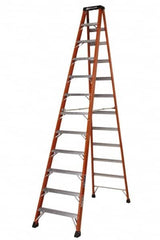 Louisville - 5 Steps, 12' High, Type IAA Rating, Fiberglass Step Ladder - USA Tool & Supply