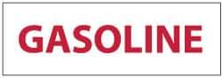 NMC - "Gasoline", 4" Long x 12" Wide, Rigid Plastic Safety Sign - Rectangle, 0.05" Thick, Use for Hazardous Materials - USA Tool & Supply