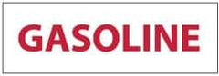 NMC - "Gasoline", 4" Long x 12" Wide, Rigid Plastic Safety Sign - Rectangle, 0.05" Thick, Use for Hazardous Materials - USA Tool & Supply