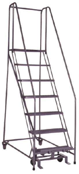 Ballymore - 100" 7 Step Ladder - 350 Lb Capacity, 70" Platform Height, 30" Base Width x 53" Depth, Grip Strut - USA Tool & Supply