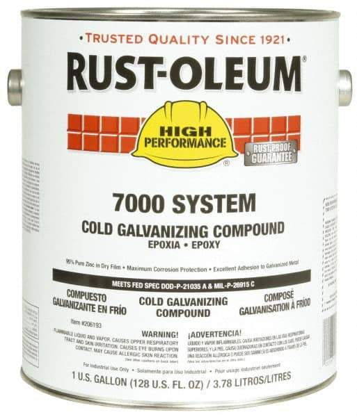 Rust-Oleum - 1 Gal Zinc Cold Galvanizing Compound - Comes in Pail - USA Tool & Supply