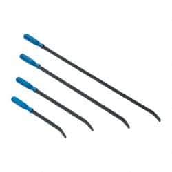 Value Collection - 4 Piece Pry Bar Set - Includes 12, 17, 25 & 31" Lengths - USA Tool & Supply